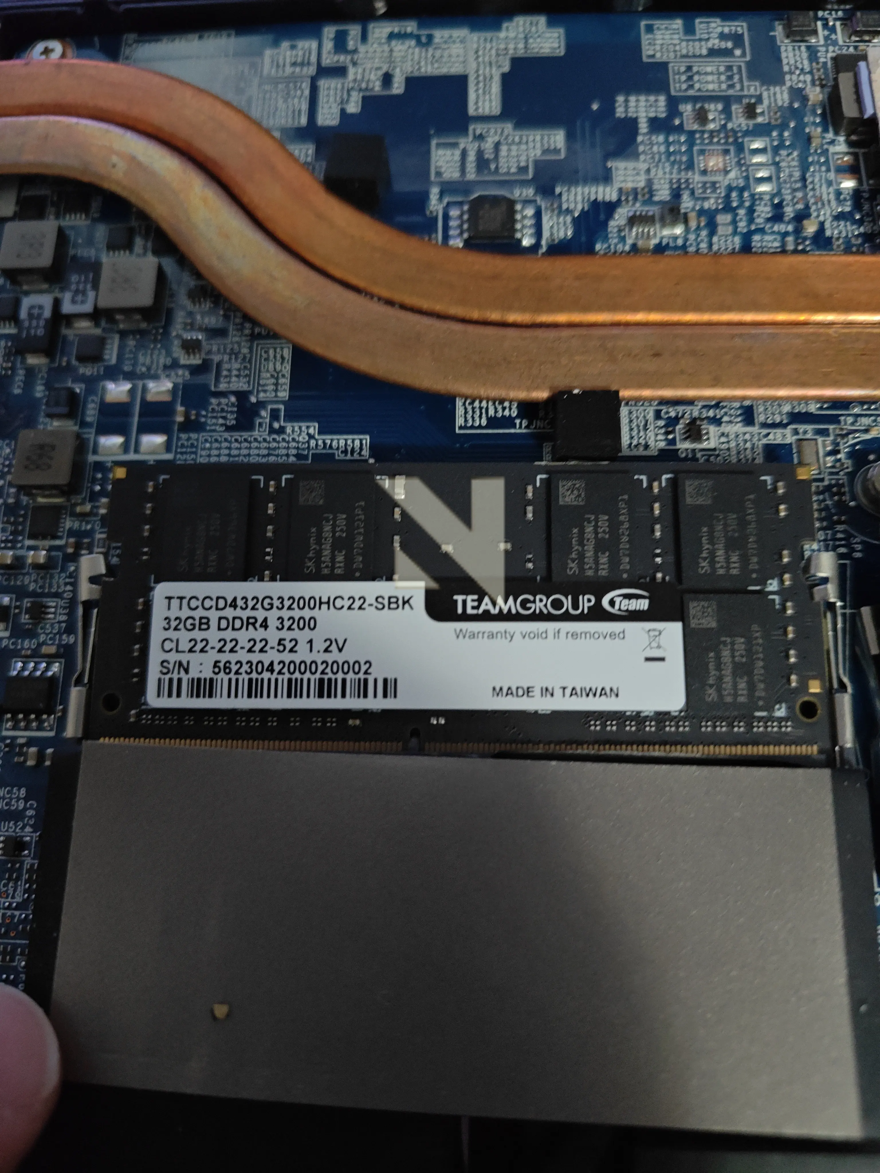 Memory installation during a hardware repair