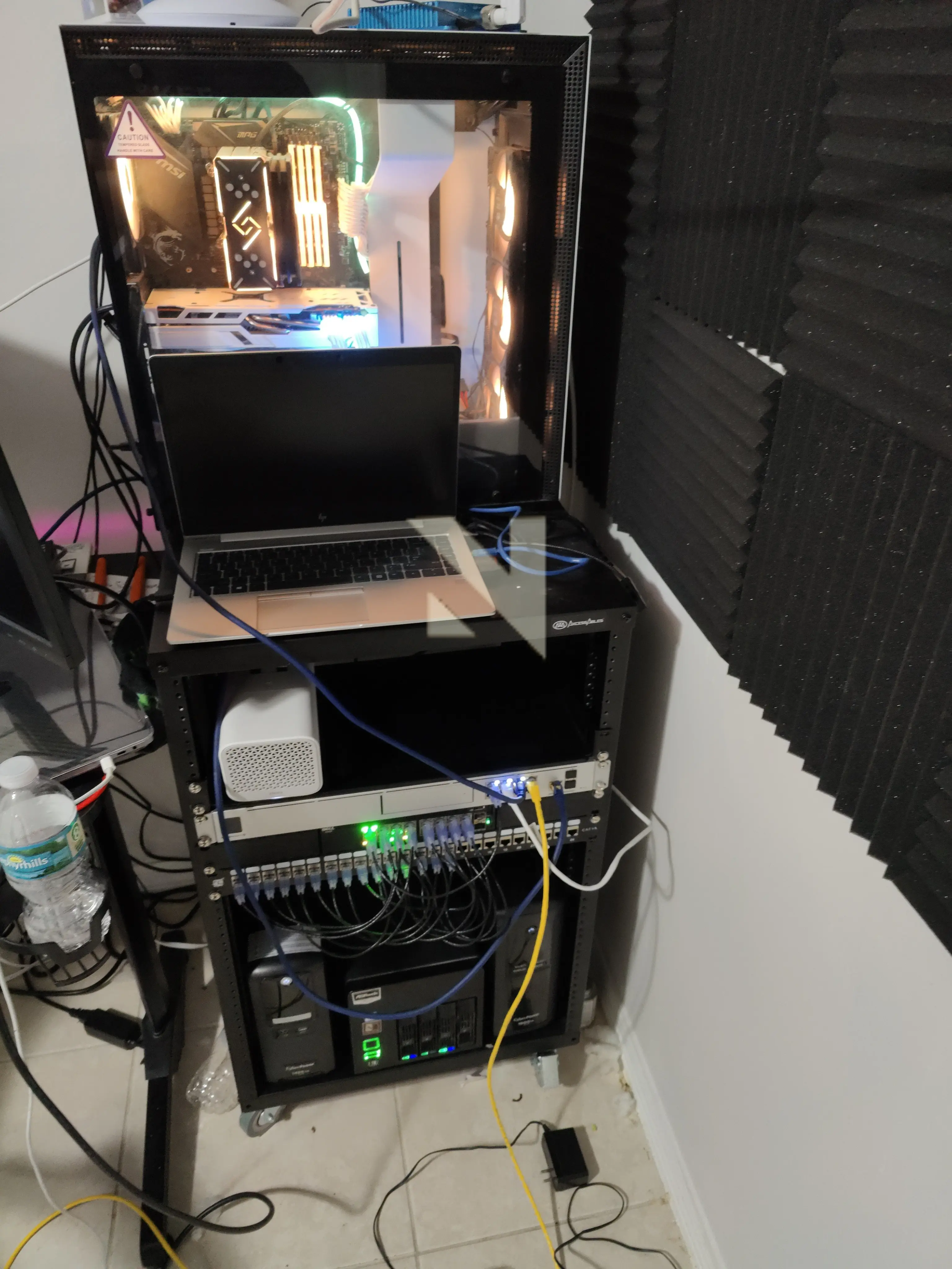 Office network equipment and cabling